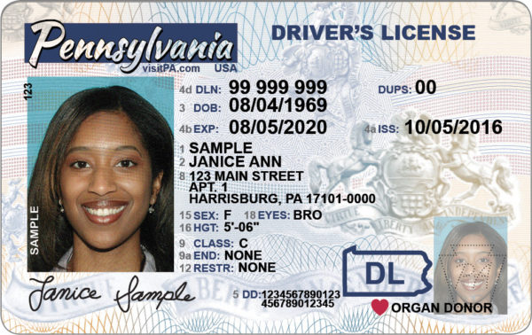 A pennsylvania driver 's license with the name of janice ann.